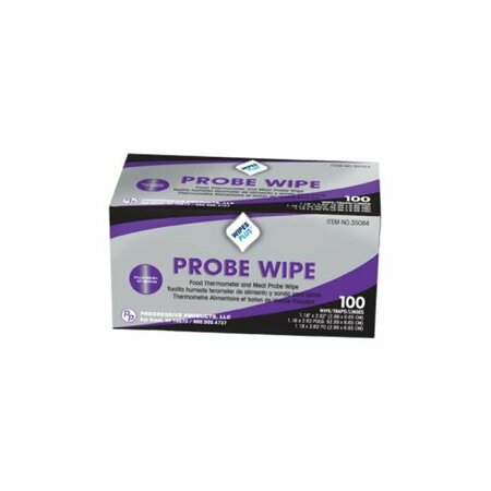 PROGRESSIVE PRODUCTS WipesPlus Probe Wipes Thermometer Sachets 100 Count, 10PK 35084